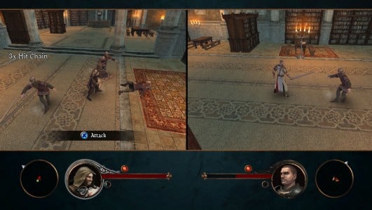 The First Templar gameplay splitscreen