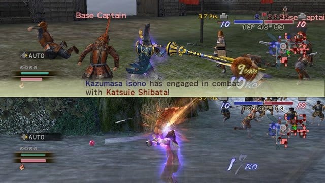 Samurai Warriors 2 gameplay splitscreen